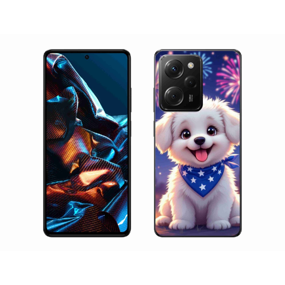 Gelový kryt mmCase na Xiaomi Poco X5 Pro 5G - slavnostní štěně