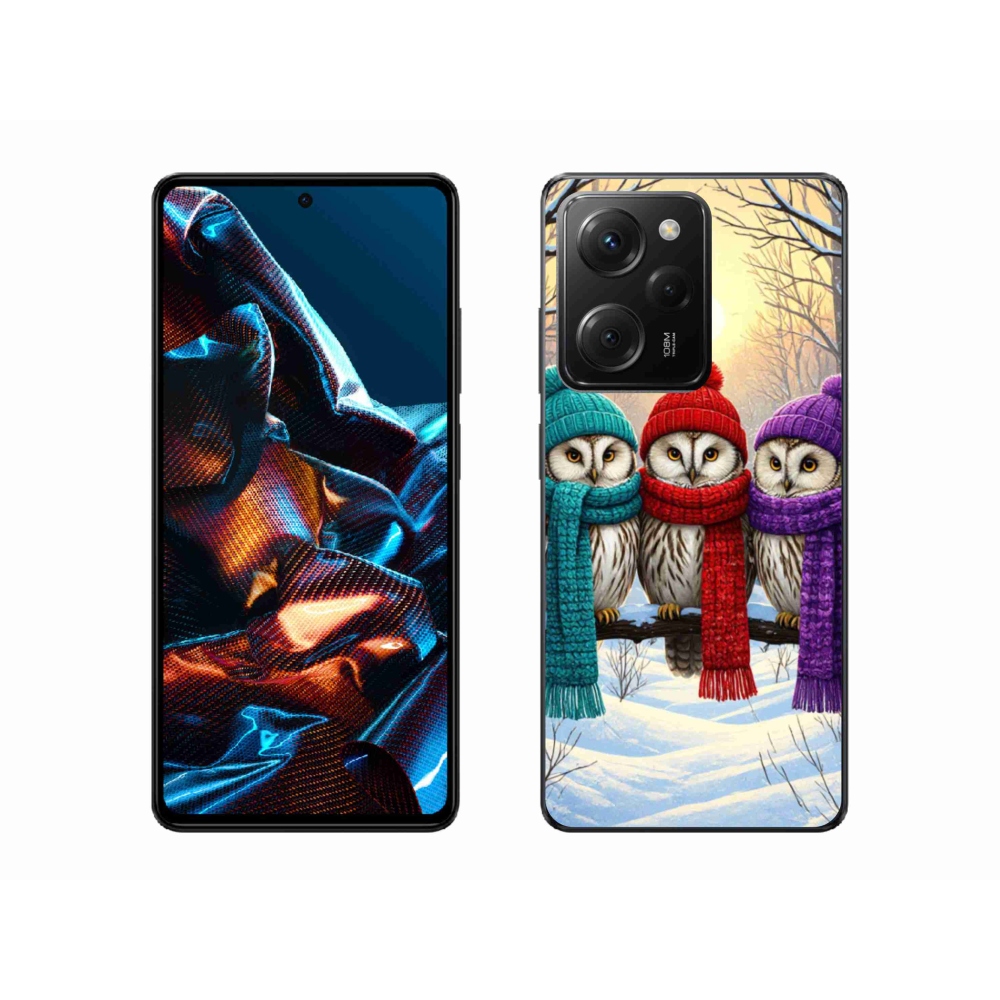 Gelový kryt mmCase na Xiaomi Poco X5 Pro 5G - soví přátelé