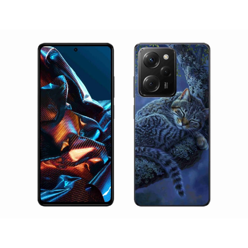 Gelový kryt mmCase na Xiaomi Poco X5 Pro 5G - spící kočka