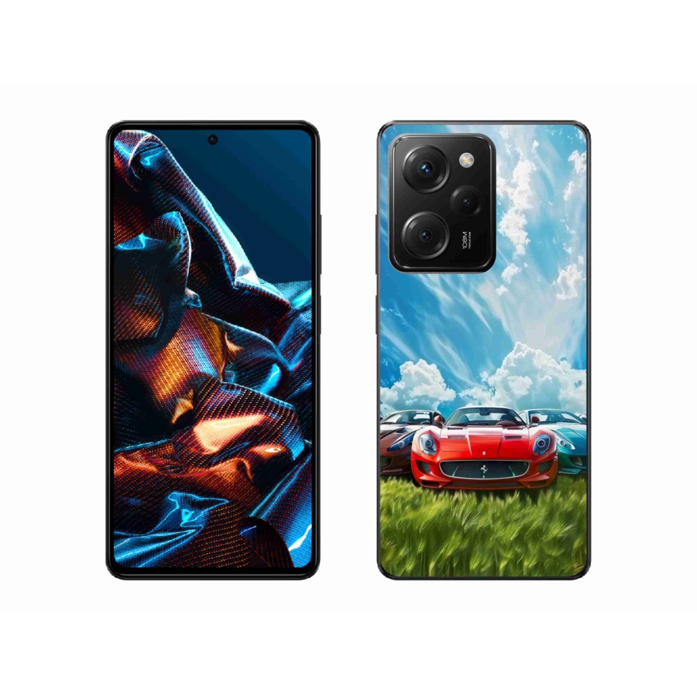 Gelový kryt mmCase na Xiaomi Poco X5 Pro 5G - sportovní vozy