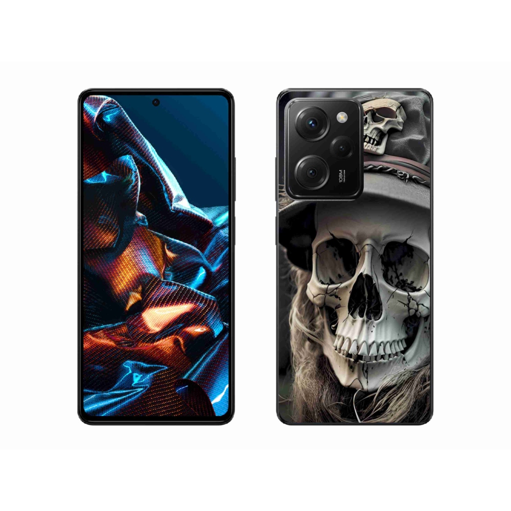 Gelový kryt mmCase na Xiaomi Poco X5 Pro 5G - temná lebka