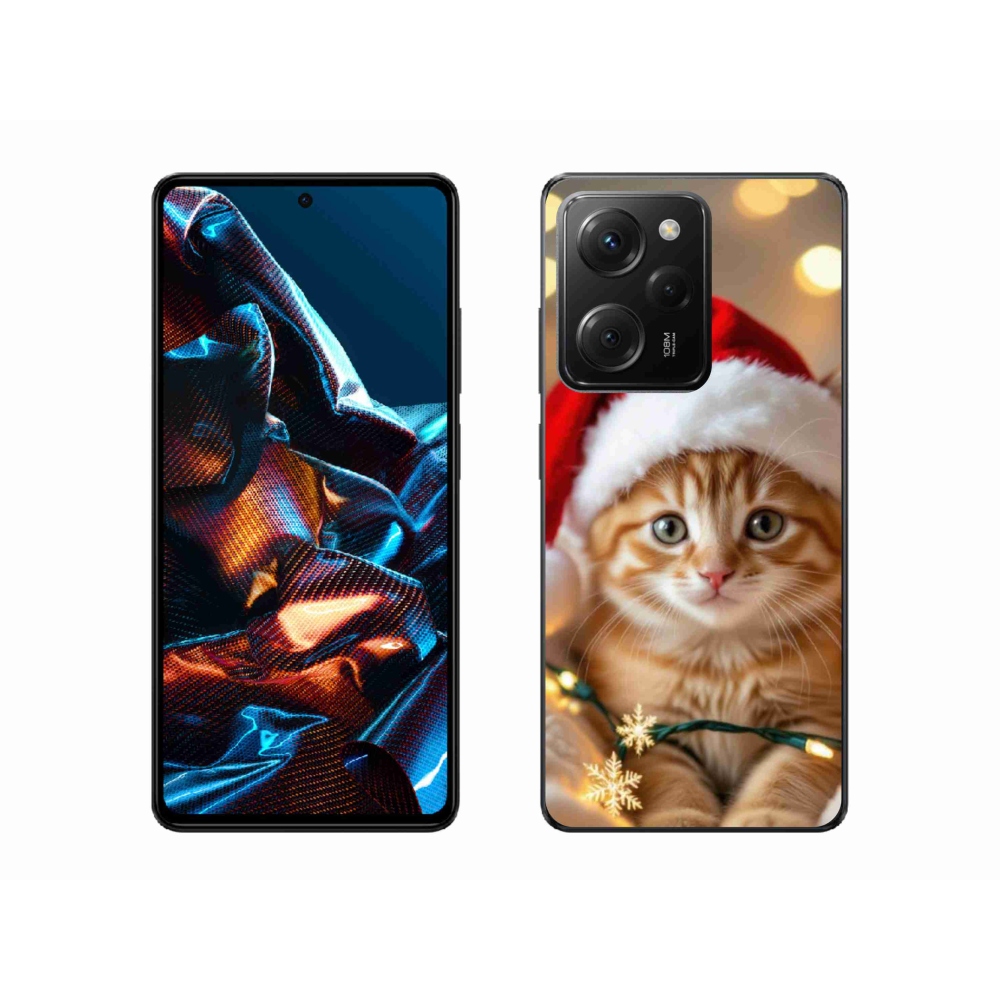 Gelový kryt mmCase na Xiaomi Poco X5 Pro 5G - vánoční kotě