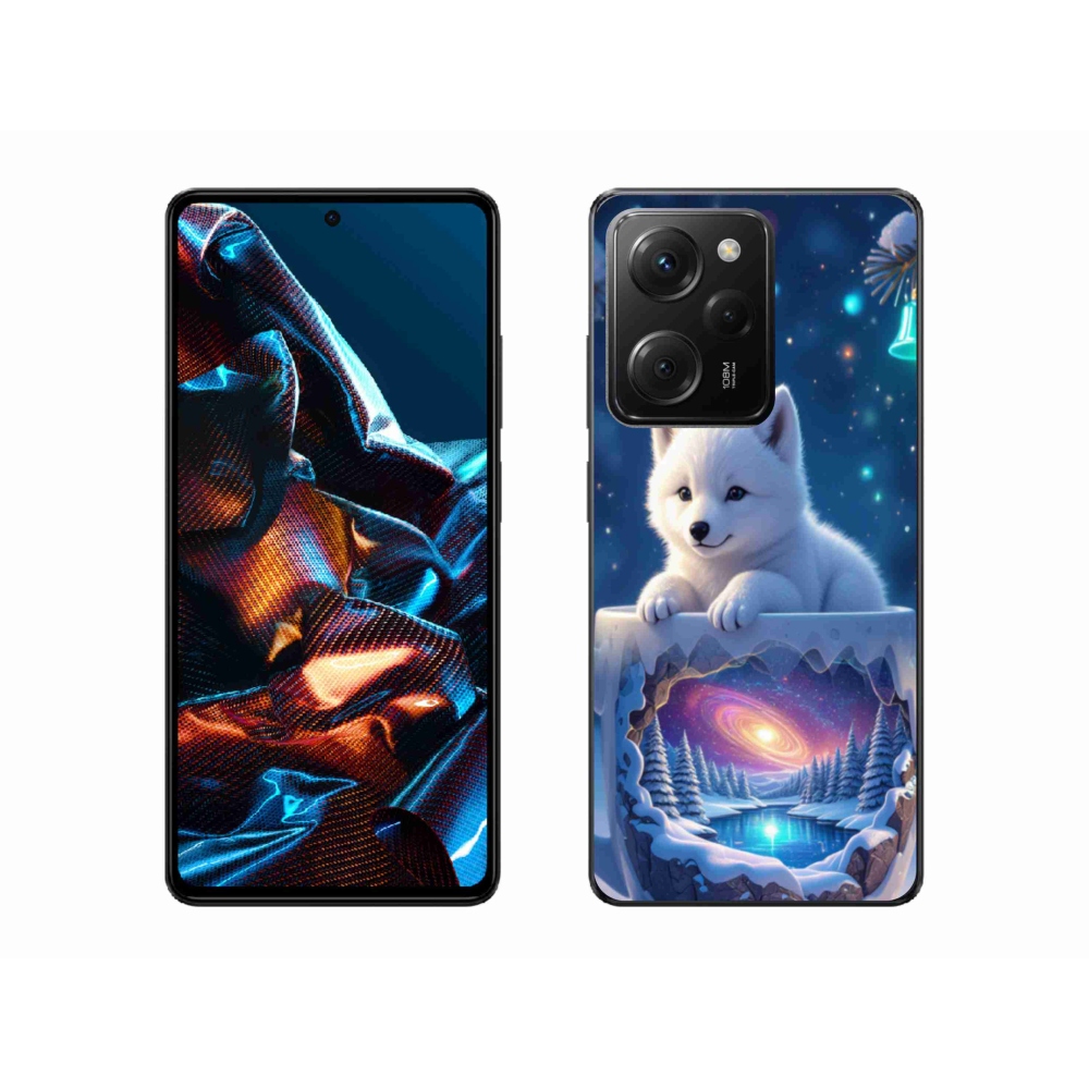 Gelový kryt mmCase na Xiaomi Poco X5 Pro 5G - vánoční štěně