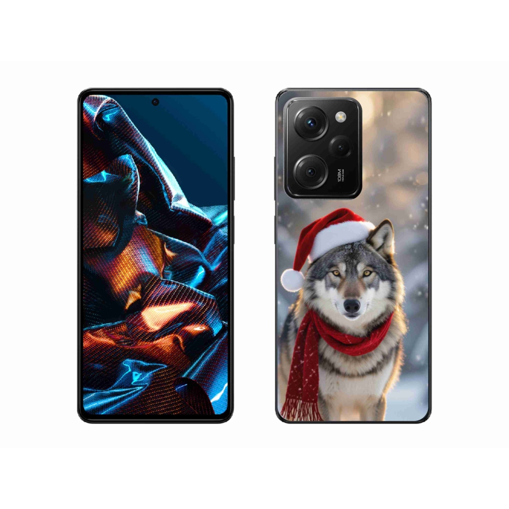 Gelový kryt mmCase na Xiaomi Poco X5 Pro 5G - vánoční vlk
