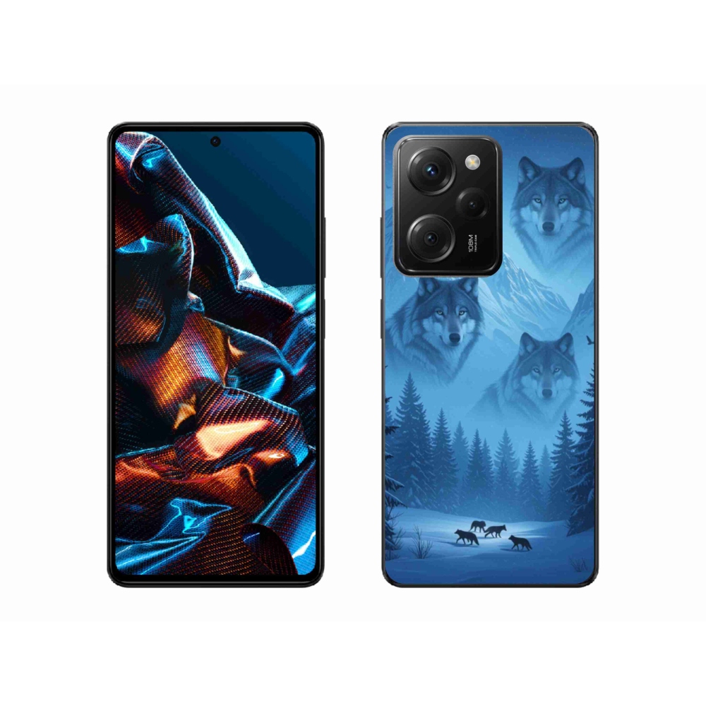 Gelový kryt mmCase na Xiaomi Poco X5 Pro 5G - vlčí smečka