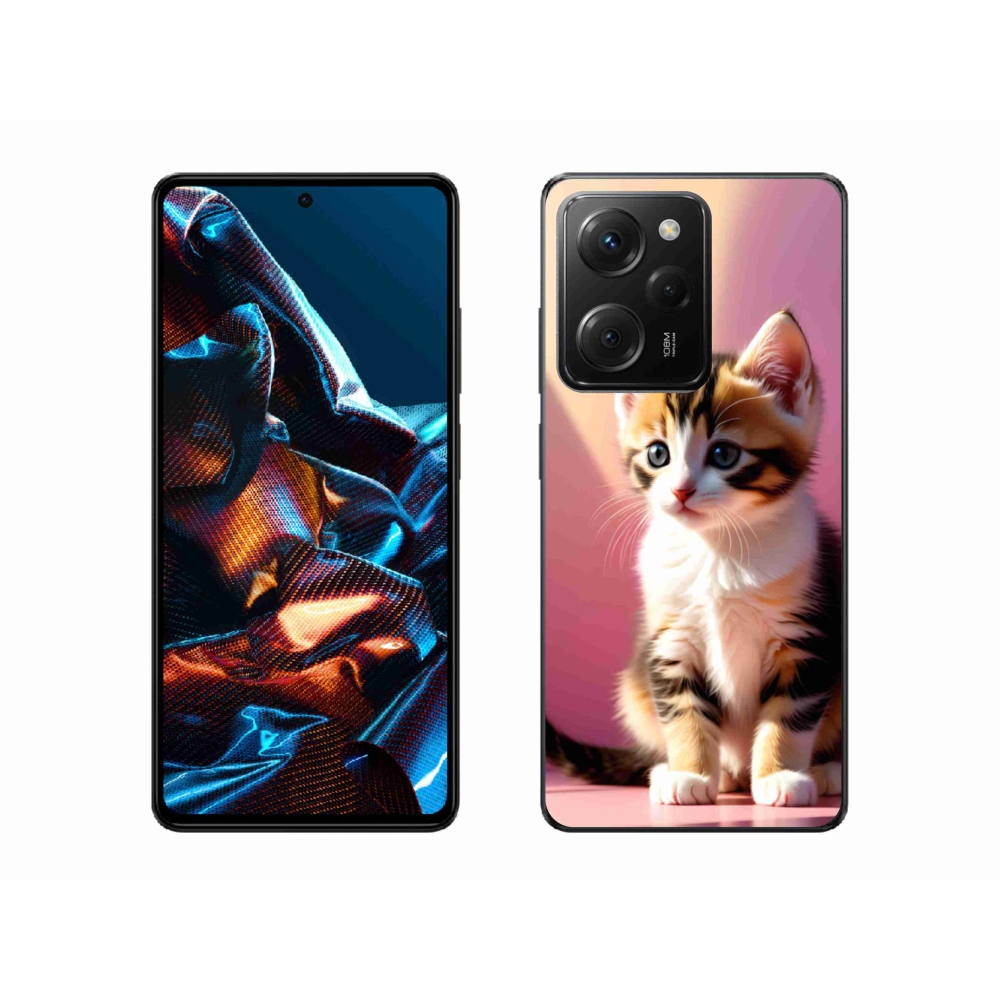 Gelový kryt mmCase na Xiaomi Poco X5 Pro 5G - zvědavé kotě 2