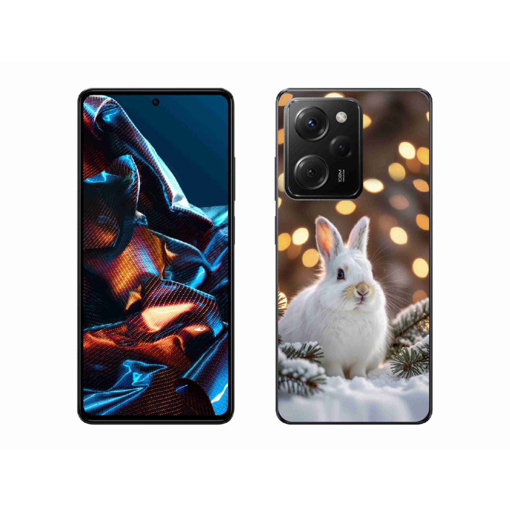 Gelový kryt mmCase na Xiaomi Poco X5 Pro - bílý zajíc