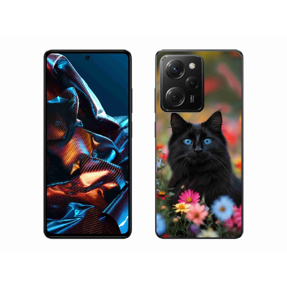 Gelový kryt mmCase na Xiaomi Poco X5 Pro - černé kotě 4