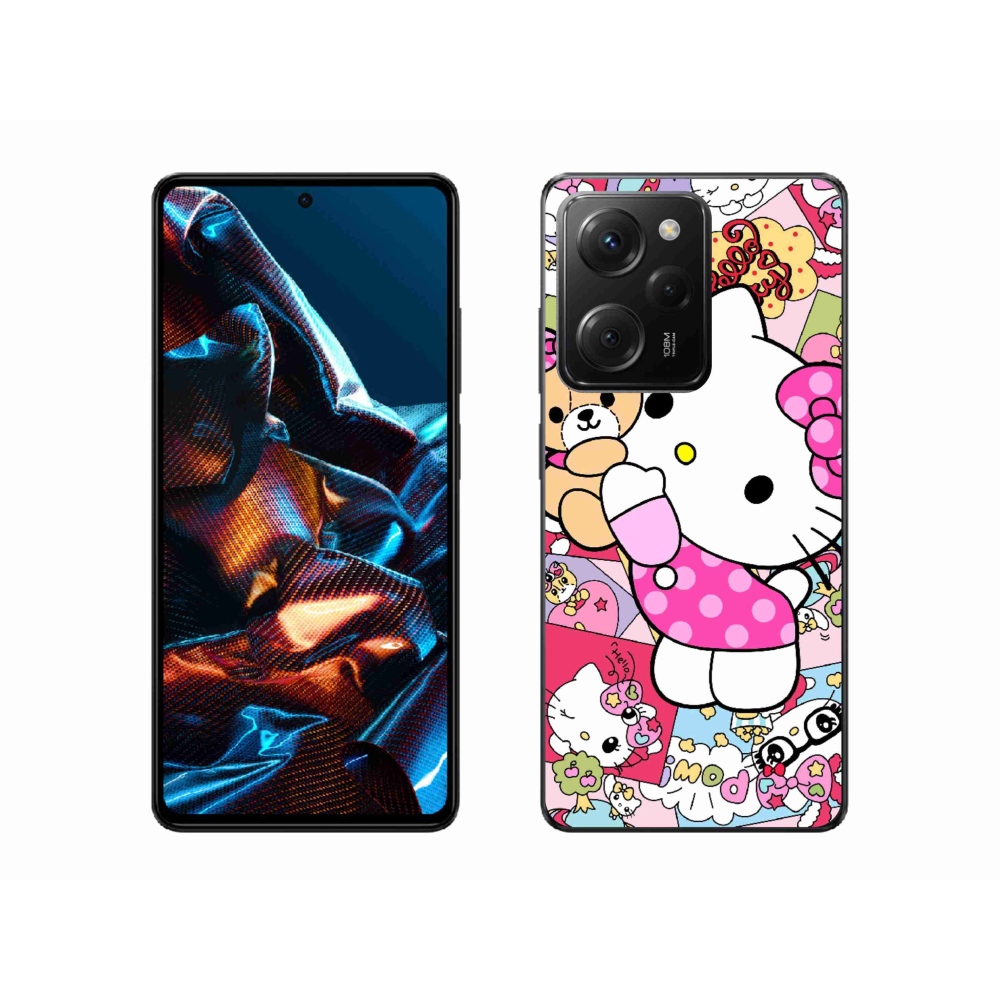 Gelový kryt mmCase na Xiaomi Poco X5 Pro - cute kitty