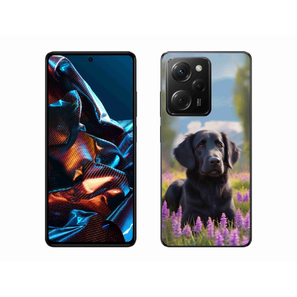 Gelový kryt mmCase na Xiaomi Poco X5 Pro - elegantní černý retrívr