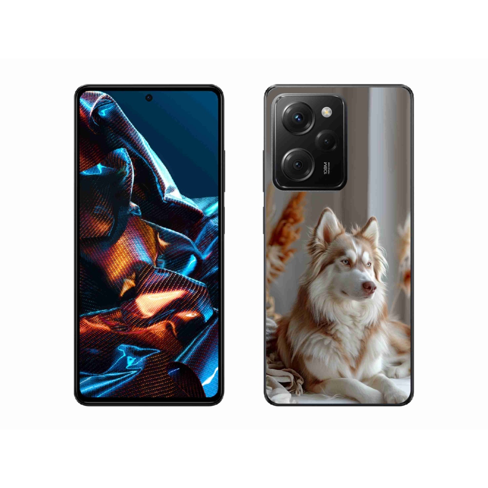 Gelový kryt mmCase na Xiaomi Poco X5 Pro - klidný sibiřský husky