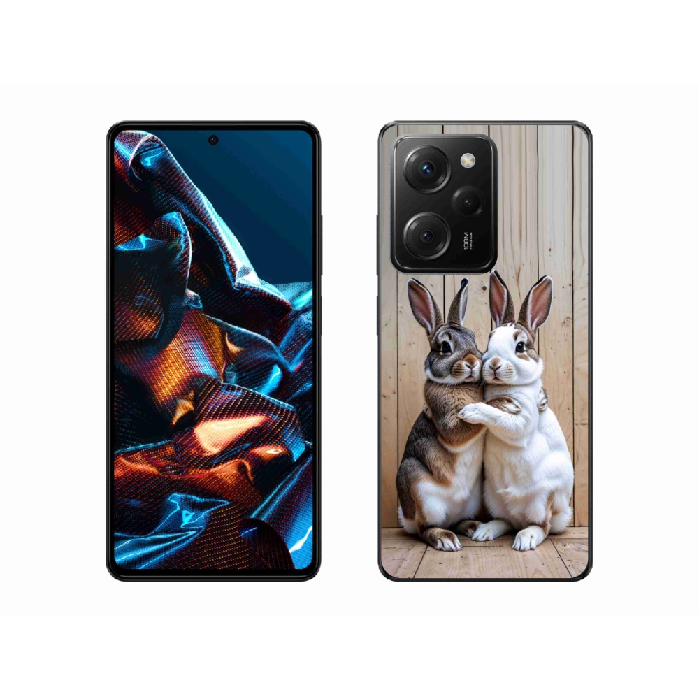 Gelový kryt mmCase na Xiaomi Poco X5 Pro - králičí pár