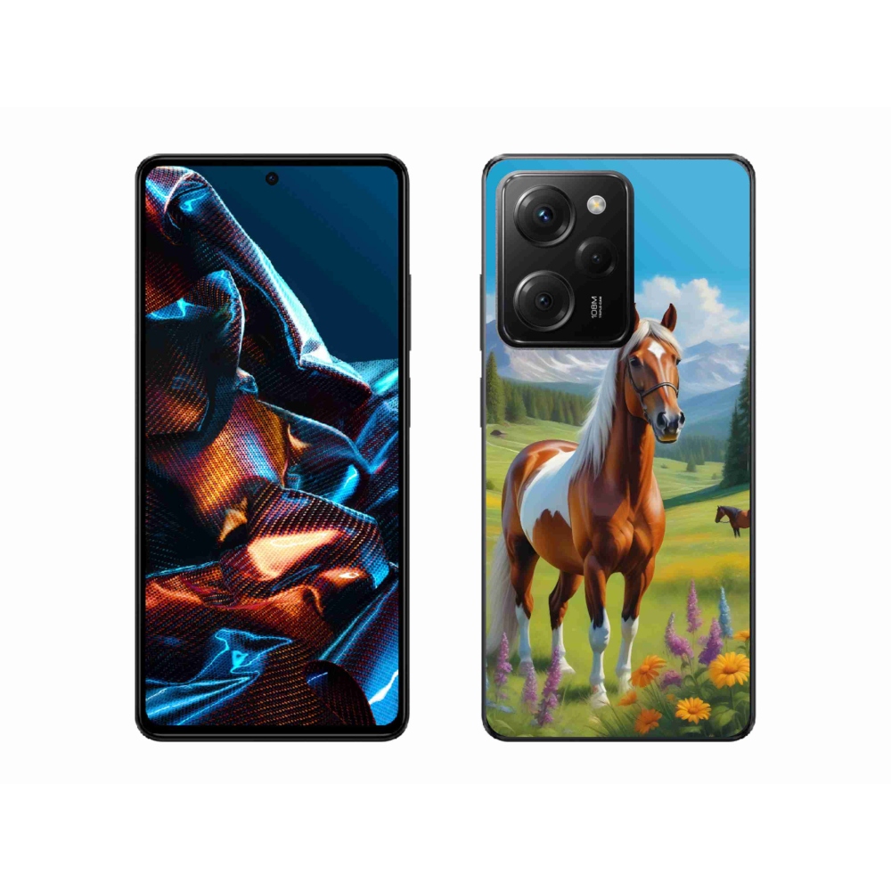 Gelový kryt mmCase na Xiaomi Poco X5 Pro - kůň na louce
