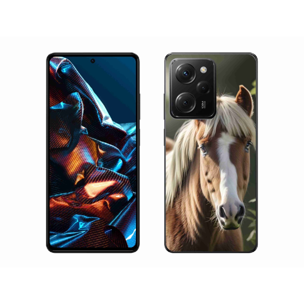 Gelový kryt mmCase na Xiaomi Poco X5 Pro - kůň se světlou hřívou
