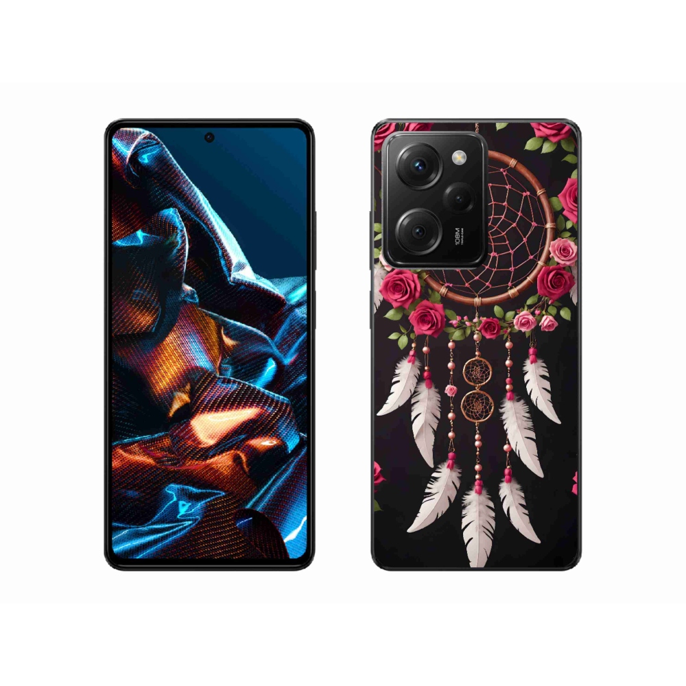 Gelový kryt mmCase na Xiaomi Poco X5 Pro - lapač snů s růžemi