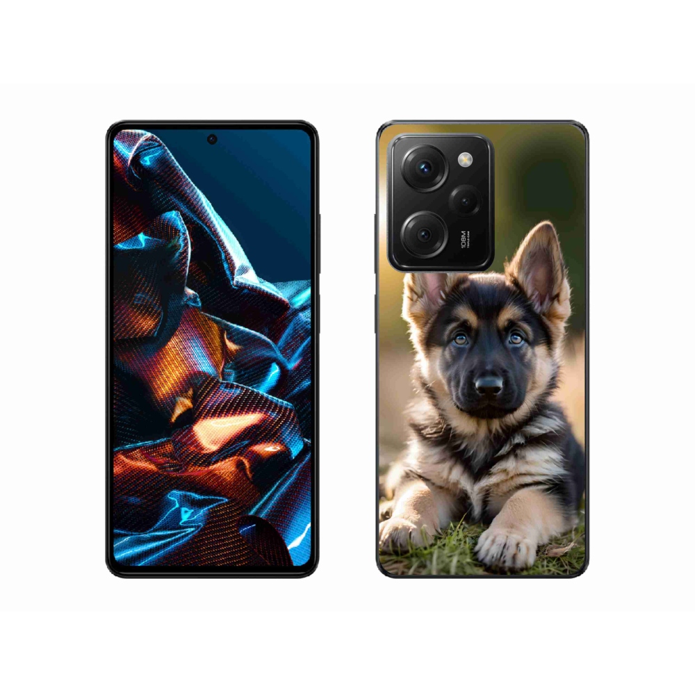 Gelový kryt mmCase na Xiaomi Poco X5 Pro - německý ovčák v přírodě