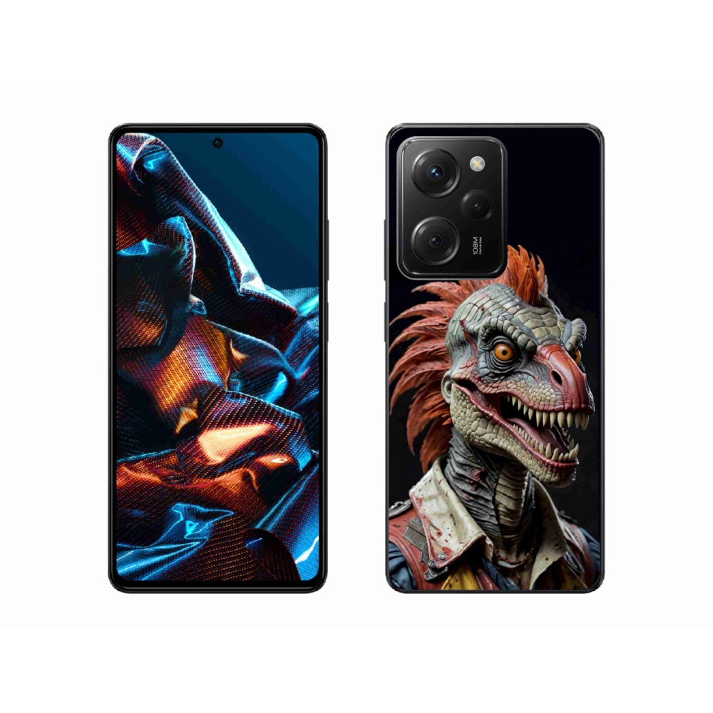 Gelový kryt mmCase na Xiaomi Poco X5 Pro - punk dinosaurus