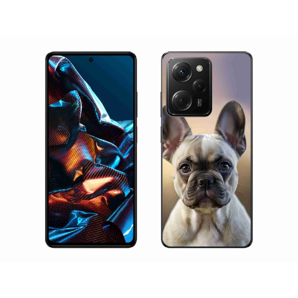 Gelový kryt mmCase na Xiaomi Poco X5 Pro - roztomilý francouzský buldoček