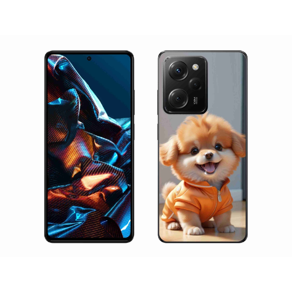 Gelový kryt mmCase na Xiaomi Poco X5 Pro - roztomilý pomeranian v mikině