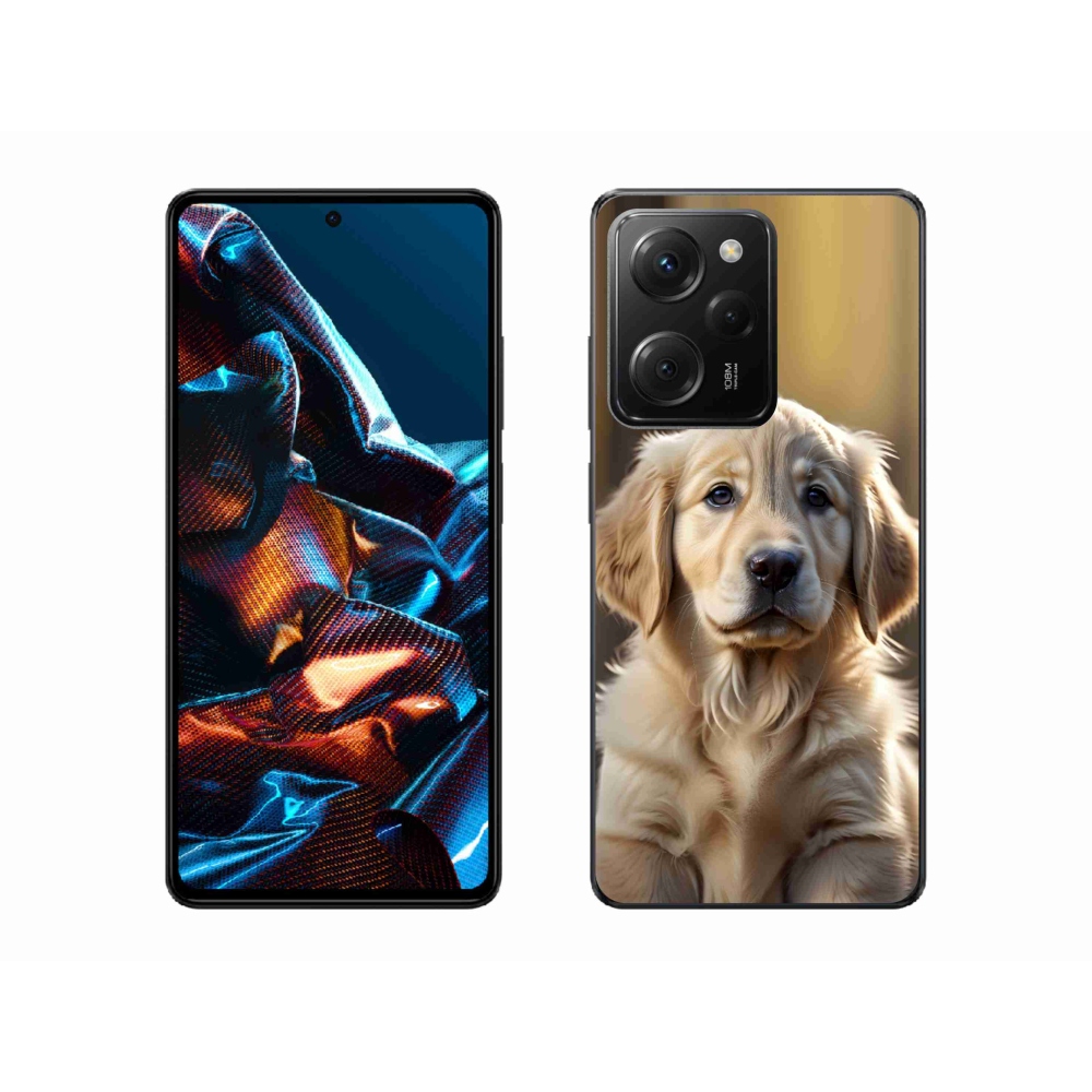 Gelový kryt mmCase na Xiaomi Poco X5 Pro - roztomilý zlatý retrívr