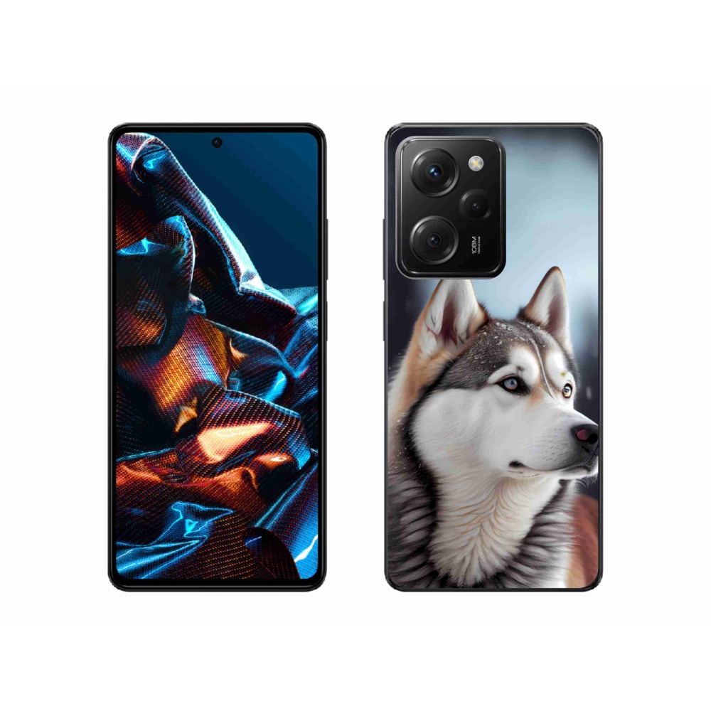 Gelový kryt mmCase na Xiaomi Poco X5 Pro - sibiřský husky
