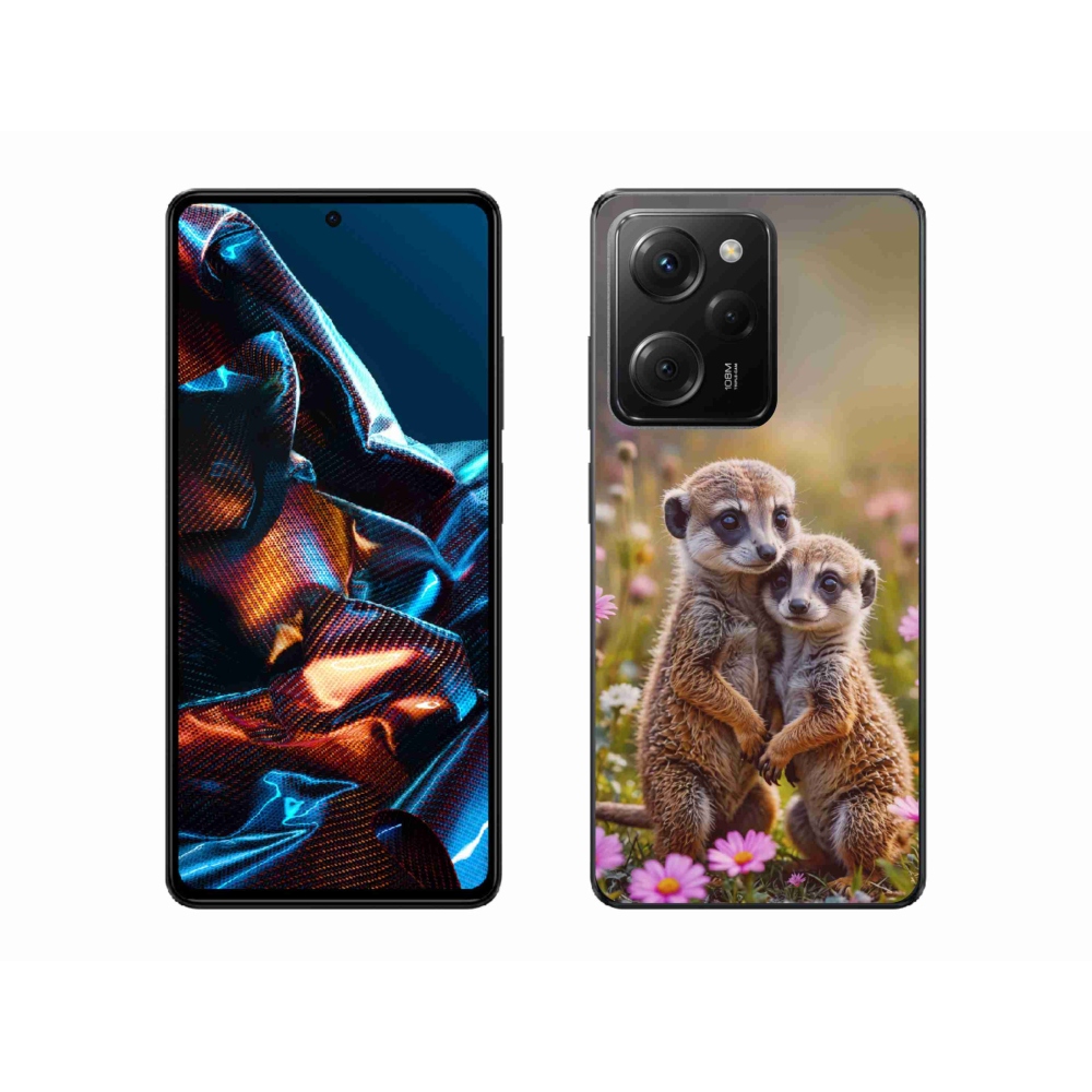 Gelový kryt mmCase na Xiaomi Poco X5 Pro - surikatí duo