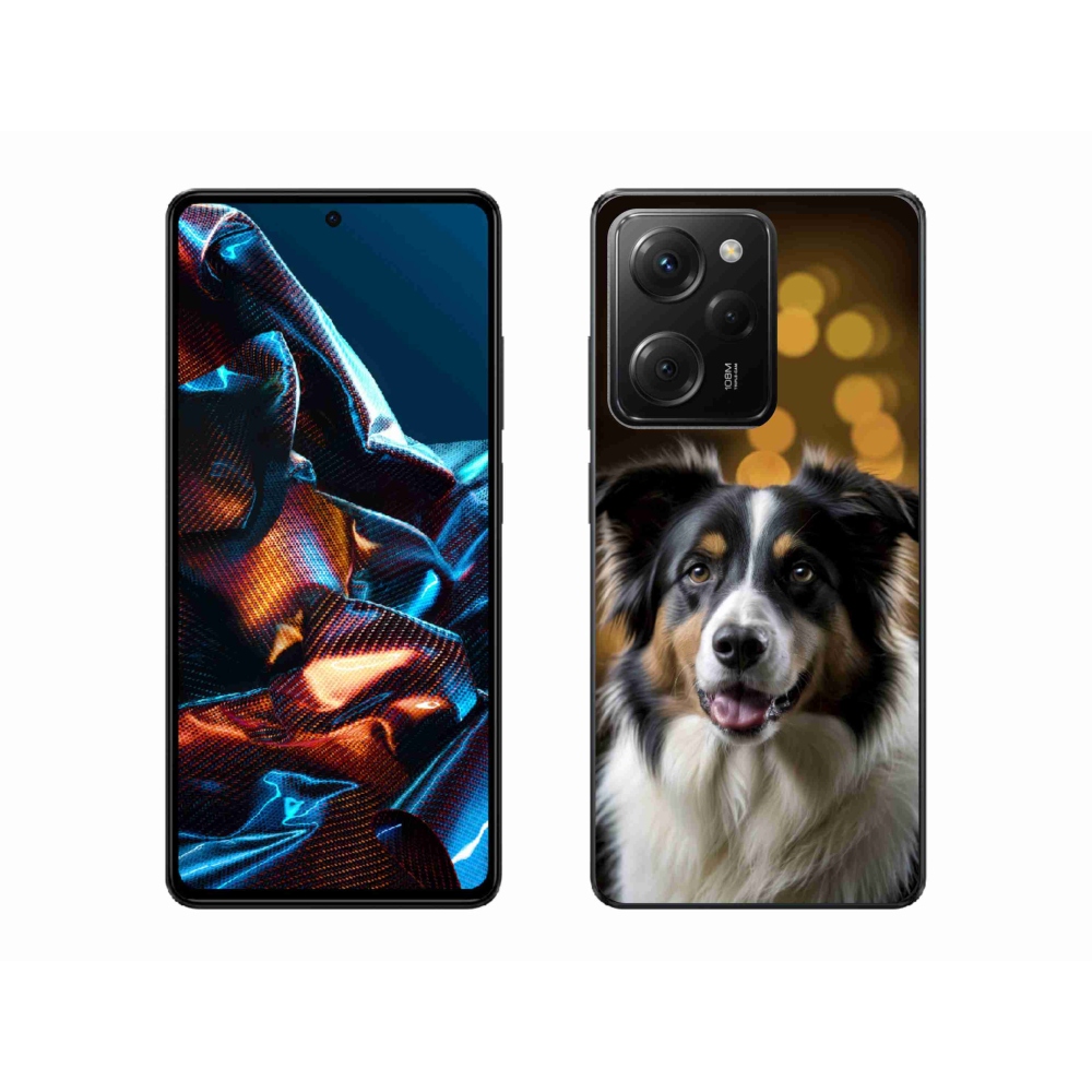 Gelový kryt mmCase na Xiaomi Poco X5 Pro - usměvavý australský ovčák