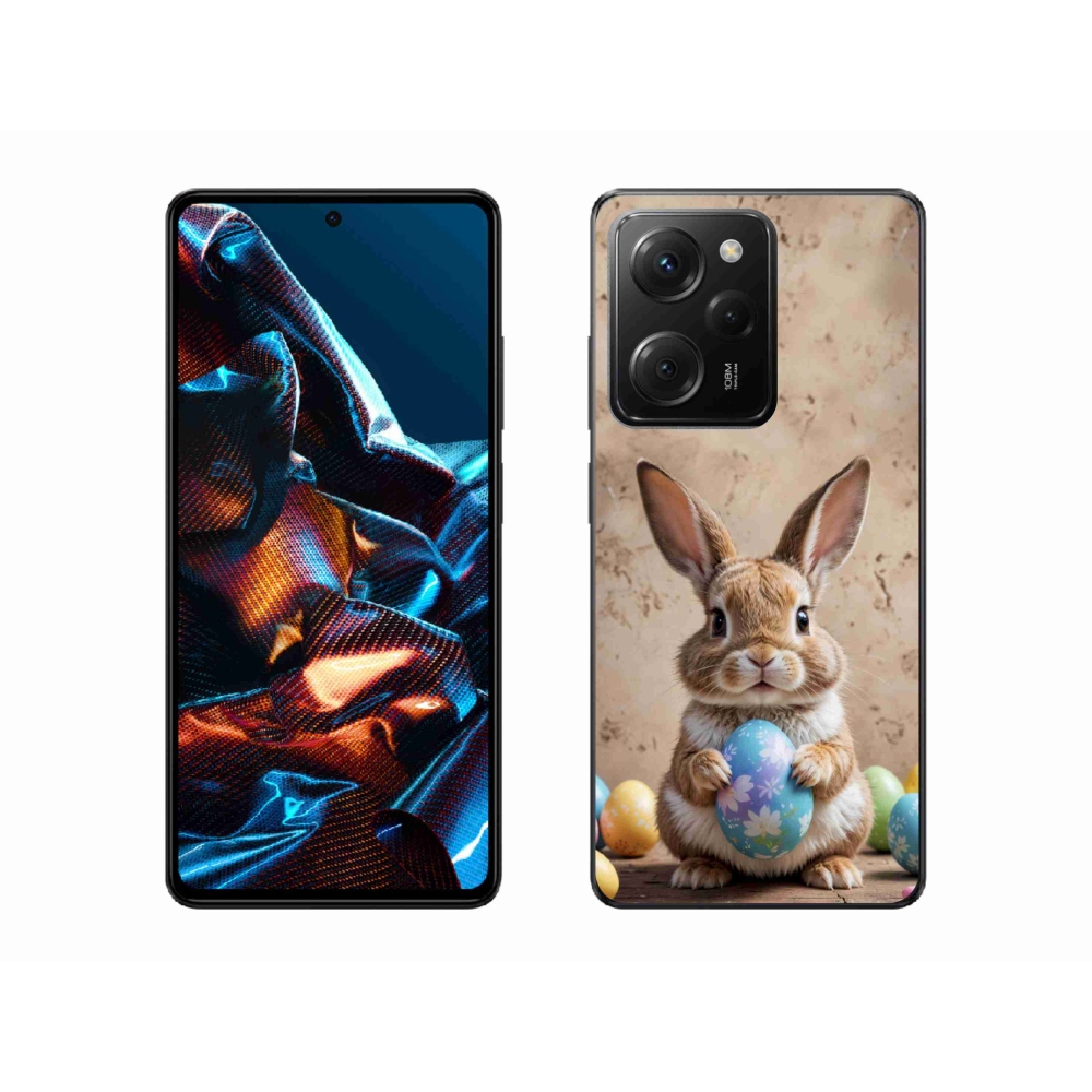 Gelový kryt mmCase na Xiaomi Poco X5 Pro - velikonoční králíček