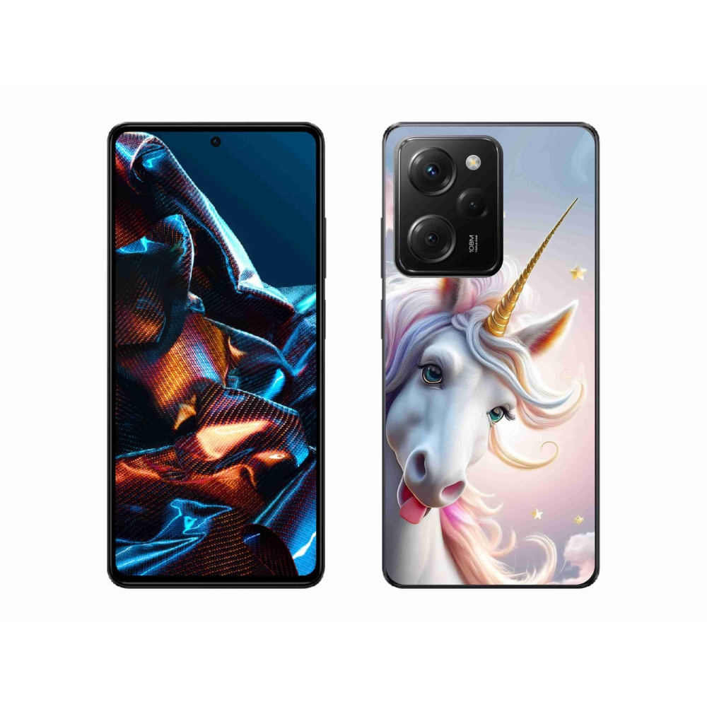 Gelový kryt mmCase na Xiaomi Poco X5 Pro - veselý jednorožec