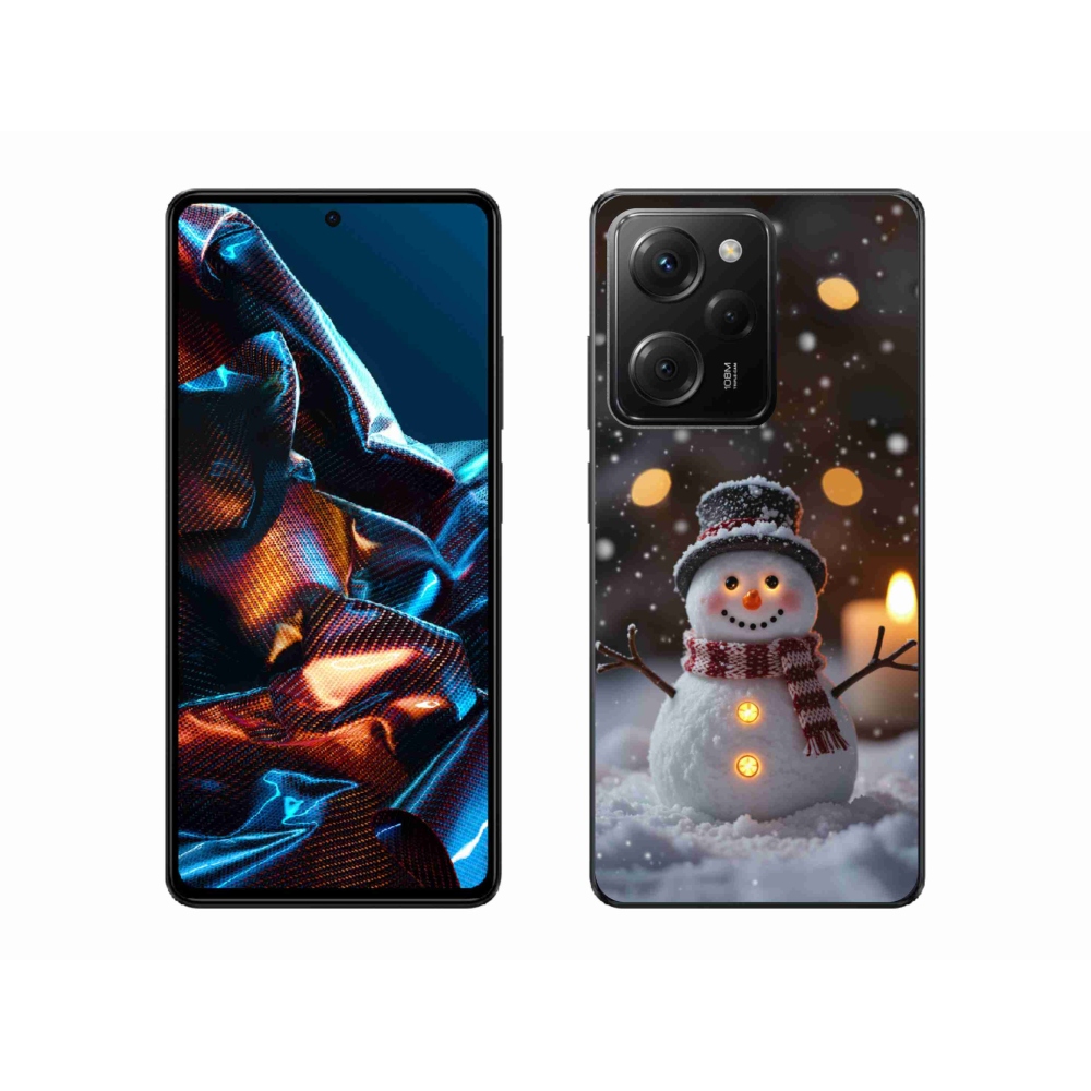 Gelový kryt mmCase na Xiaomi Poco X5 Pro - veselý sněhulák