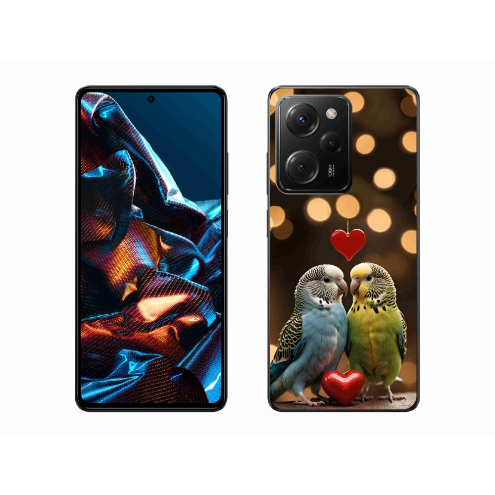 Gelový kryt mmCase na Xiaomi Poco X5 Pro - zamilovaní papoušci