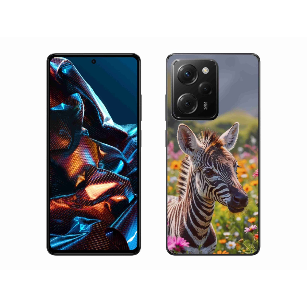 Gelový kryt mmCase na Xiaomi Poco X5 Pro - zebra na louce