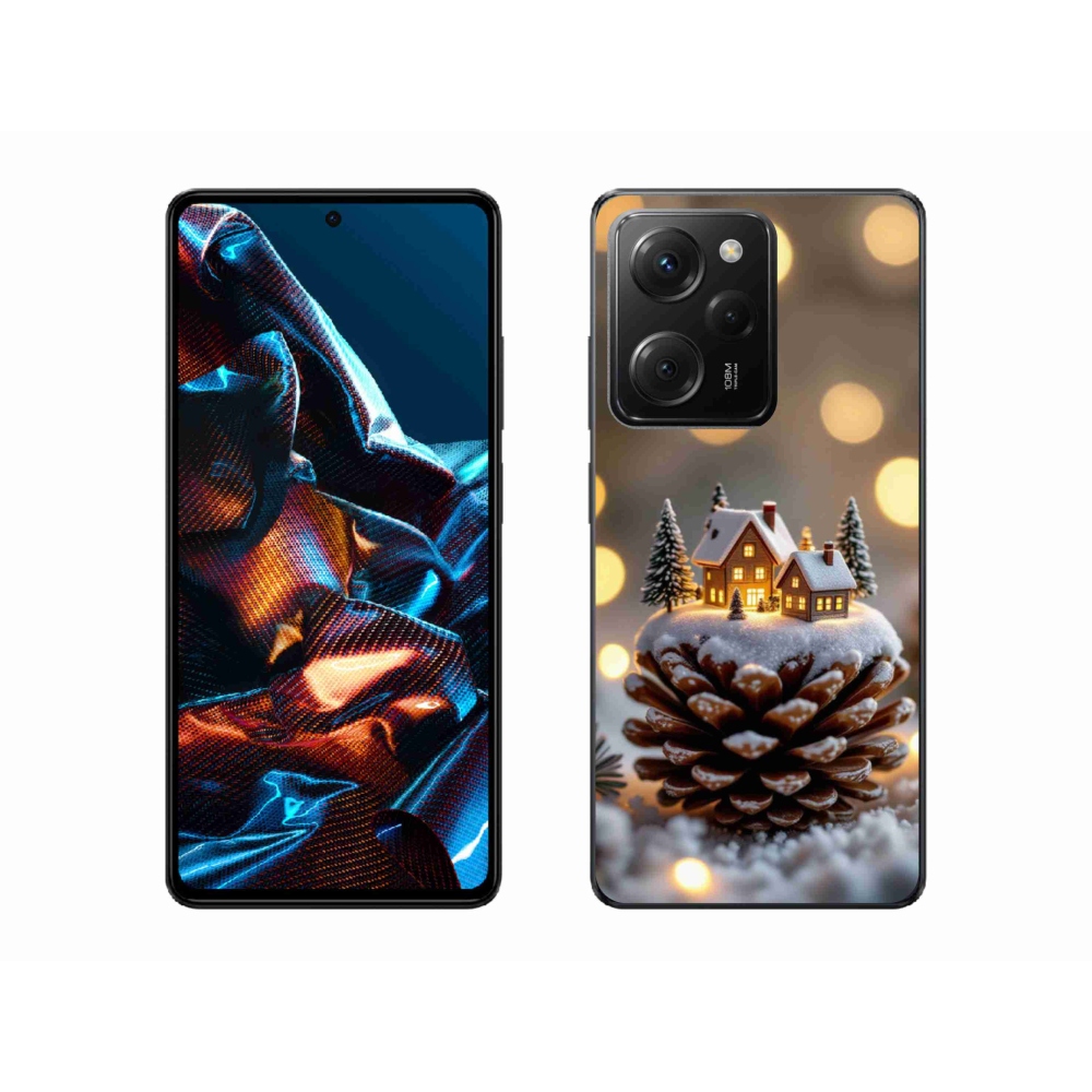 Gelový kryt mmCase na Xiaomi Poco X5 Pro - zimní vesnička