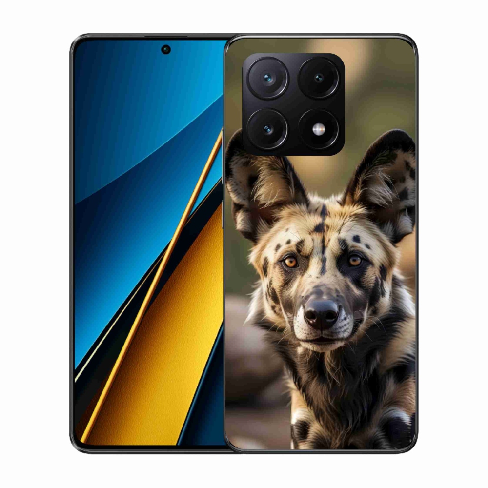 Gelový kryt mmCase na Xiaomi Poco X6 Pro 5G - africký divoký pes