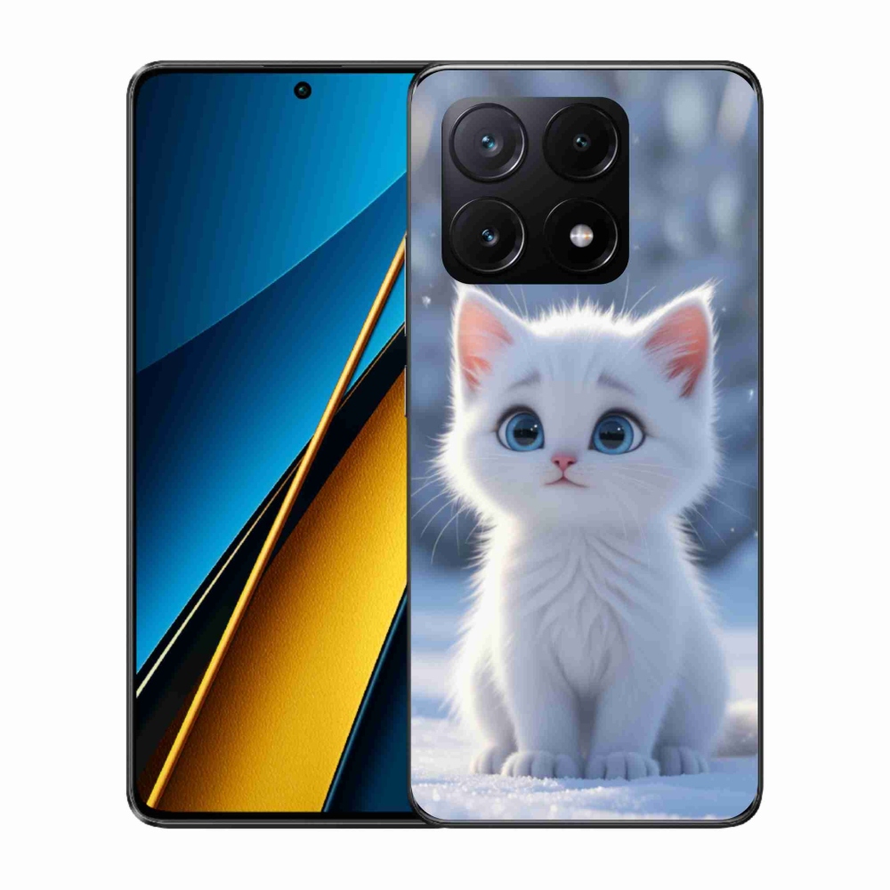 Gelový kryt mmCase na Xiaomi Poco X6 Pro 5G - bílé kotě 3