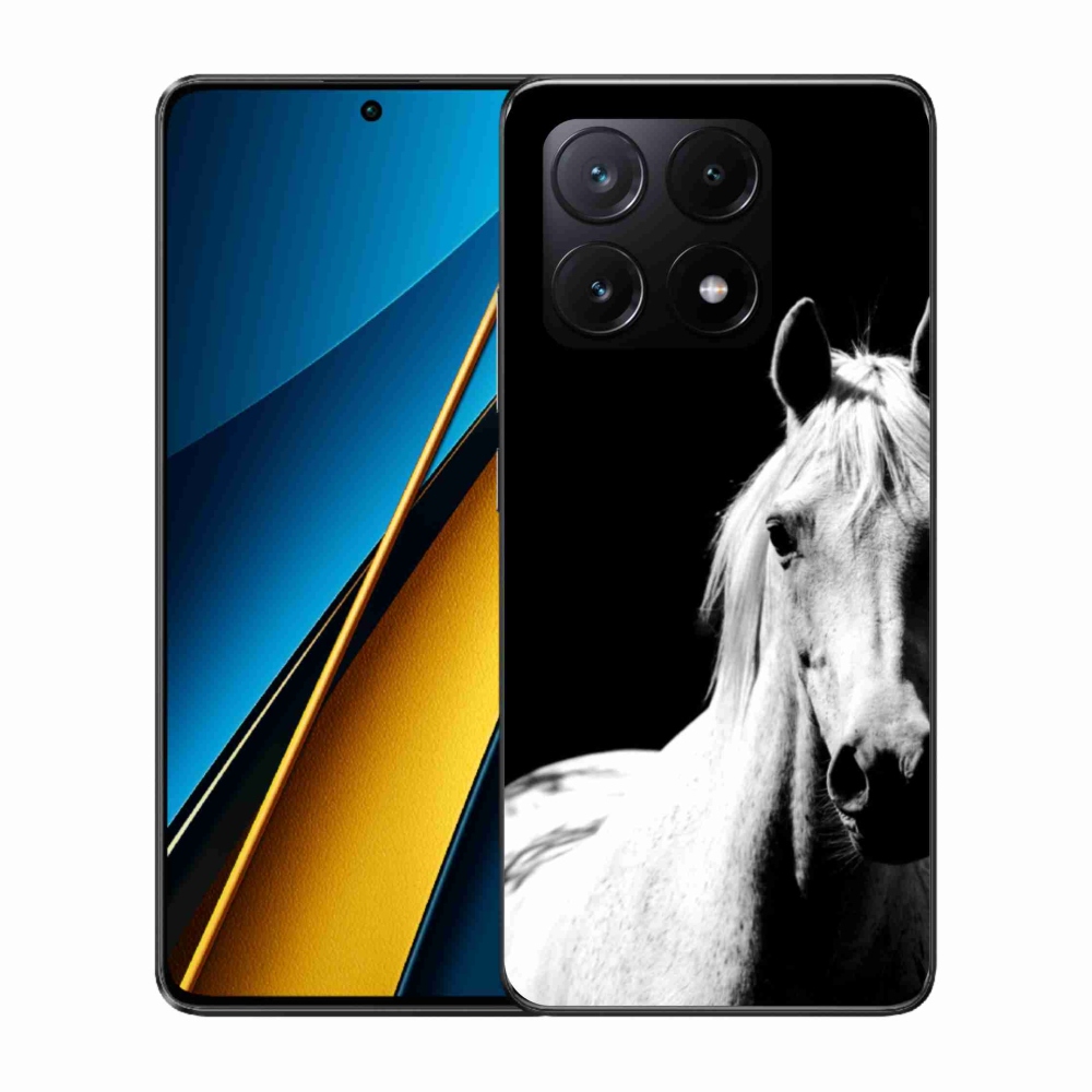 Gelový kryt mmCase na Xiaomi Poco X6 Pro 5G - bílý kůň 5