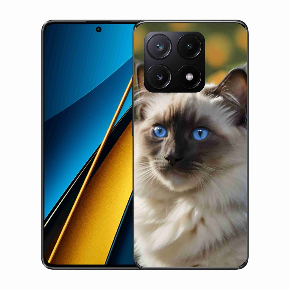 Gelový kryt mmCase na Xiaomi Poco X6 Pro 5G - bílý ragdoll
