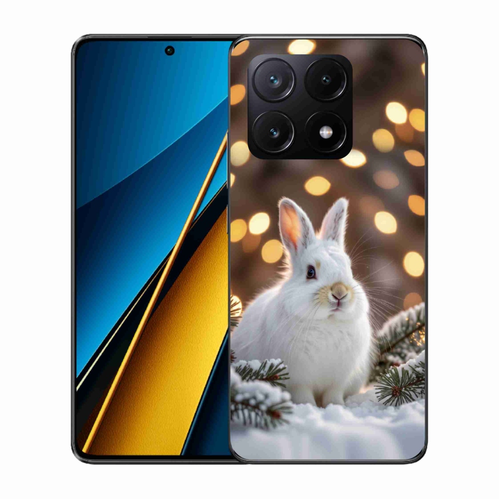 Gelový kryt mmCase na Xiaomi Poco X6 Pro 5G - bílý zajíc