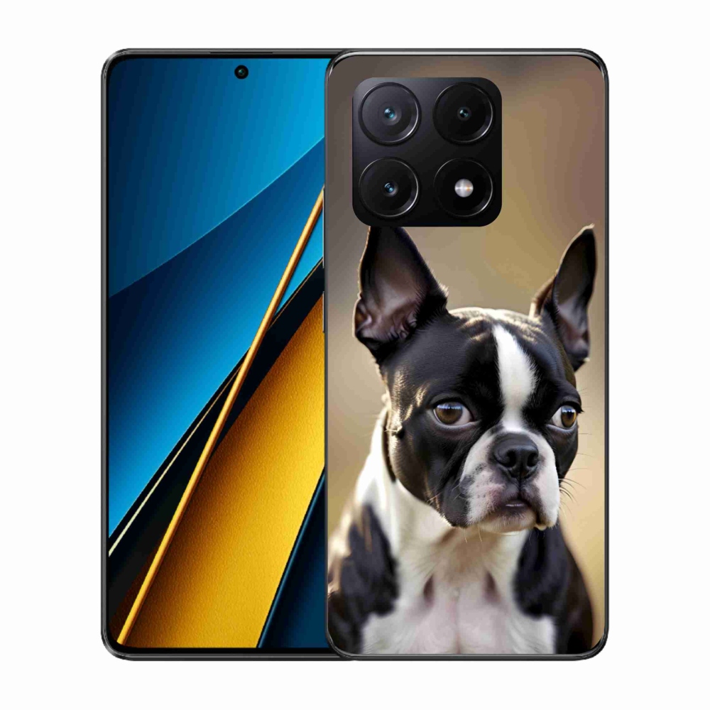 Gelový kryt mmCase na Xiaomi Poco X6 Pro 5G - bostonský teriér