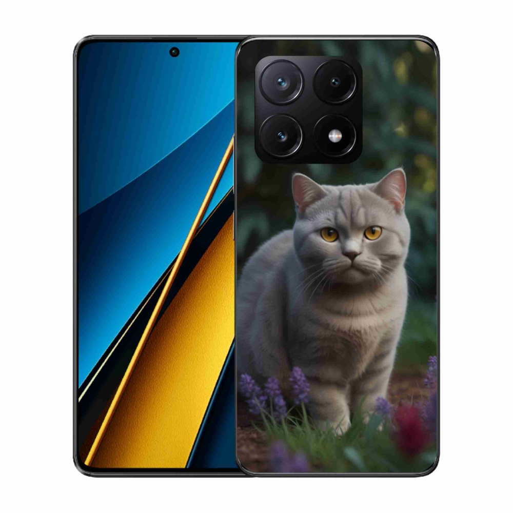 Gelový kryt mmCase na Xiaomi Poco X6 Pro 5G - britská kočka