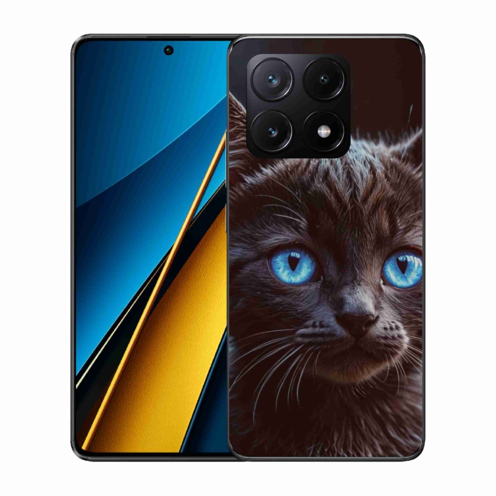 Gelový kryt mmCase na Xiaomi Poco X6 Pro 5G - černé kotě 2