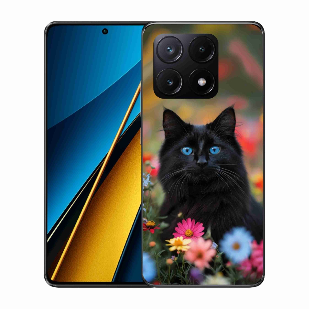 Gelový kryt mmCase na Xiaomi Poco X6 Pro 5G - černé kotě 4