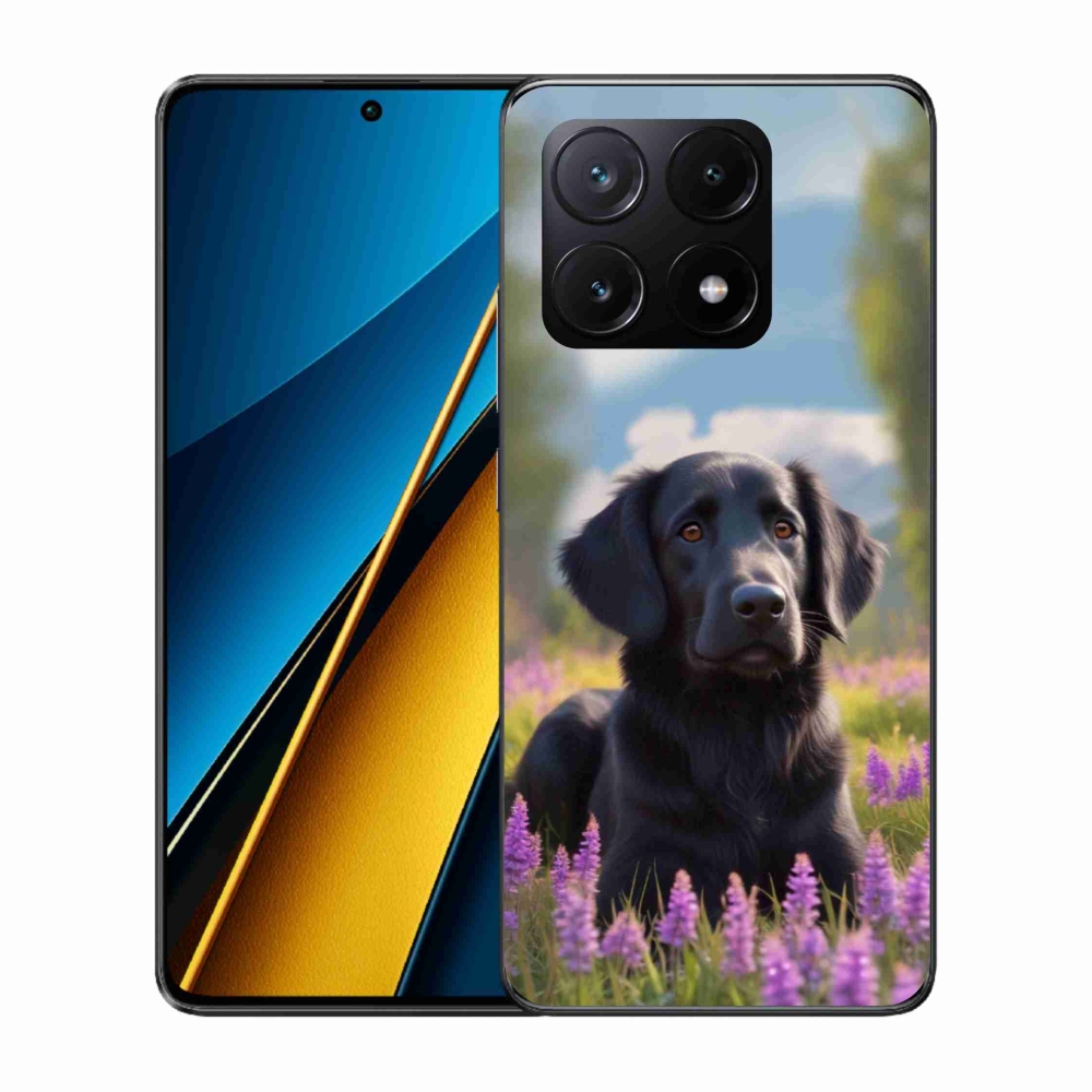 Gelový kryt mmCase na Xiaomi Poco X6 Pro 5G - elegantní černý retrívr