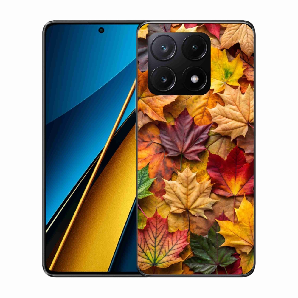 Gelový kryt mmCase na Xiaomi Poco X6 Pro 5G - javorové listy 2