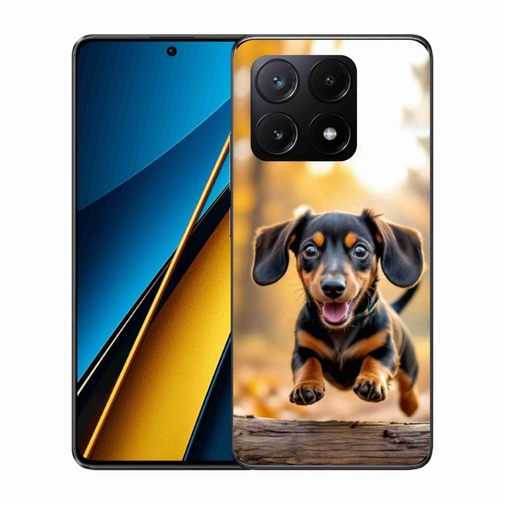 Gelový kryt mmCase na Xiaomi Poco X6 Pro 5G - jezevčík 2