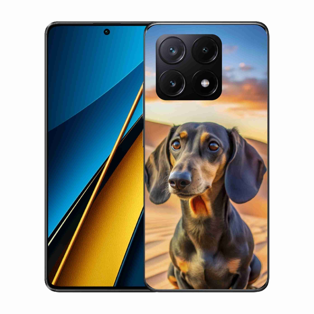 Gelový kryt mmCase na Xiaomi Poco X6 Pro 5G - jezevčík 3 