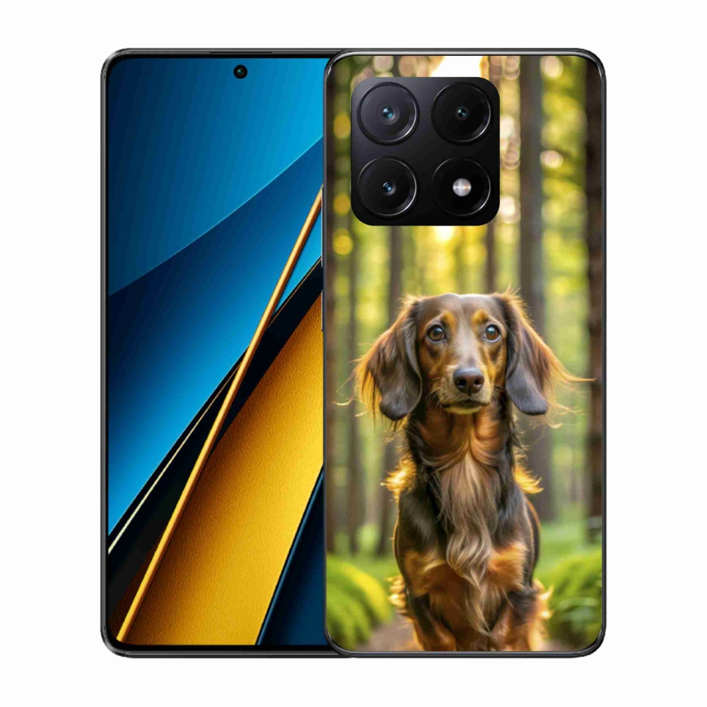 Gelový kryt mmCase na Xiaomi Poco X6 Pro 5G - jezevčík 4