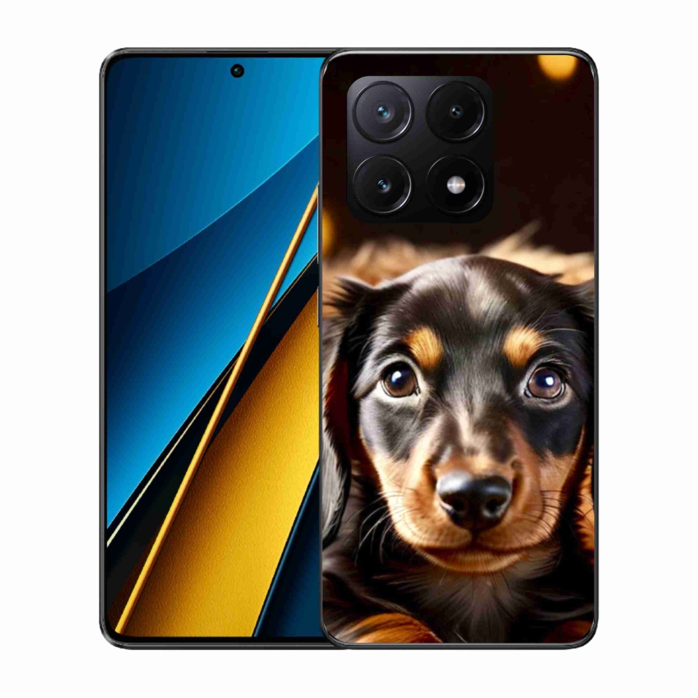 Gelový kryt mmCase na Xiaomi Poco X6 Pro 5G - jezevčík