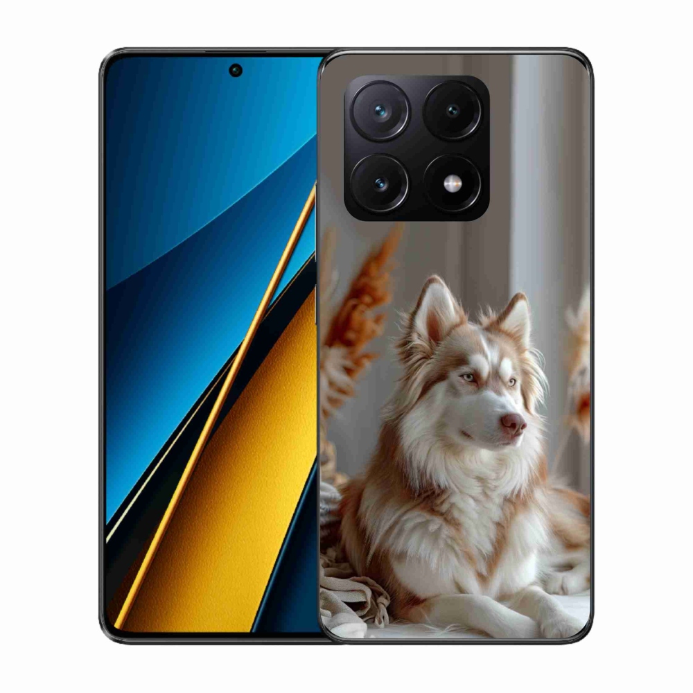 Gelový kryt mmCase na Xiaomi Poco X6 Pro 5G - klidný sibiřský husky