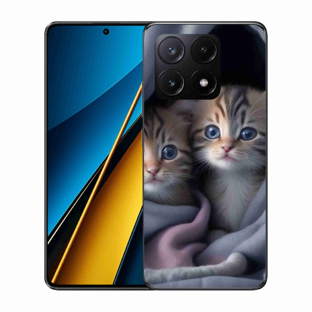 Gelový kryt mmCase na Xiaomi Poco X6 Pro 5G - kočičí duo 2